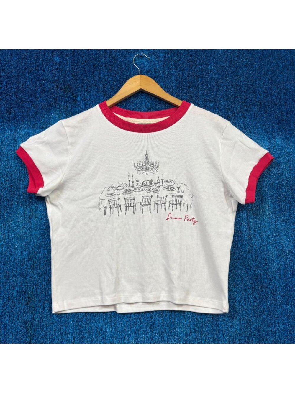 Niall Horan Dinner Party Album Poster Baby Ringer Top XXL
